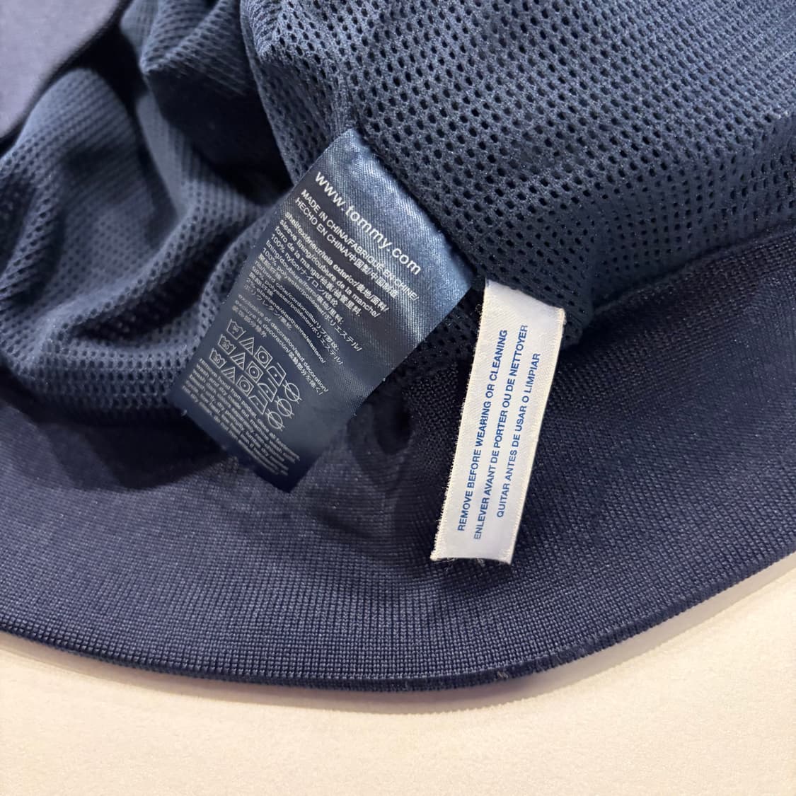 [S] 타미힐피거 컬러블록 바람막이 점퍼 네이비 D671 상품이미지7