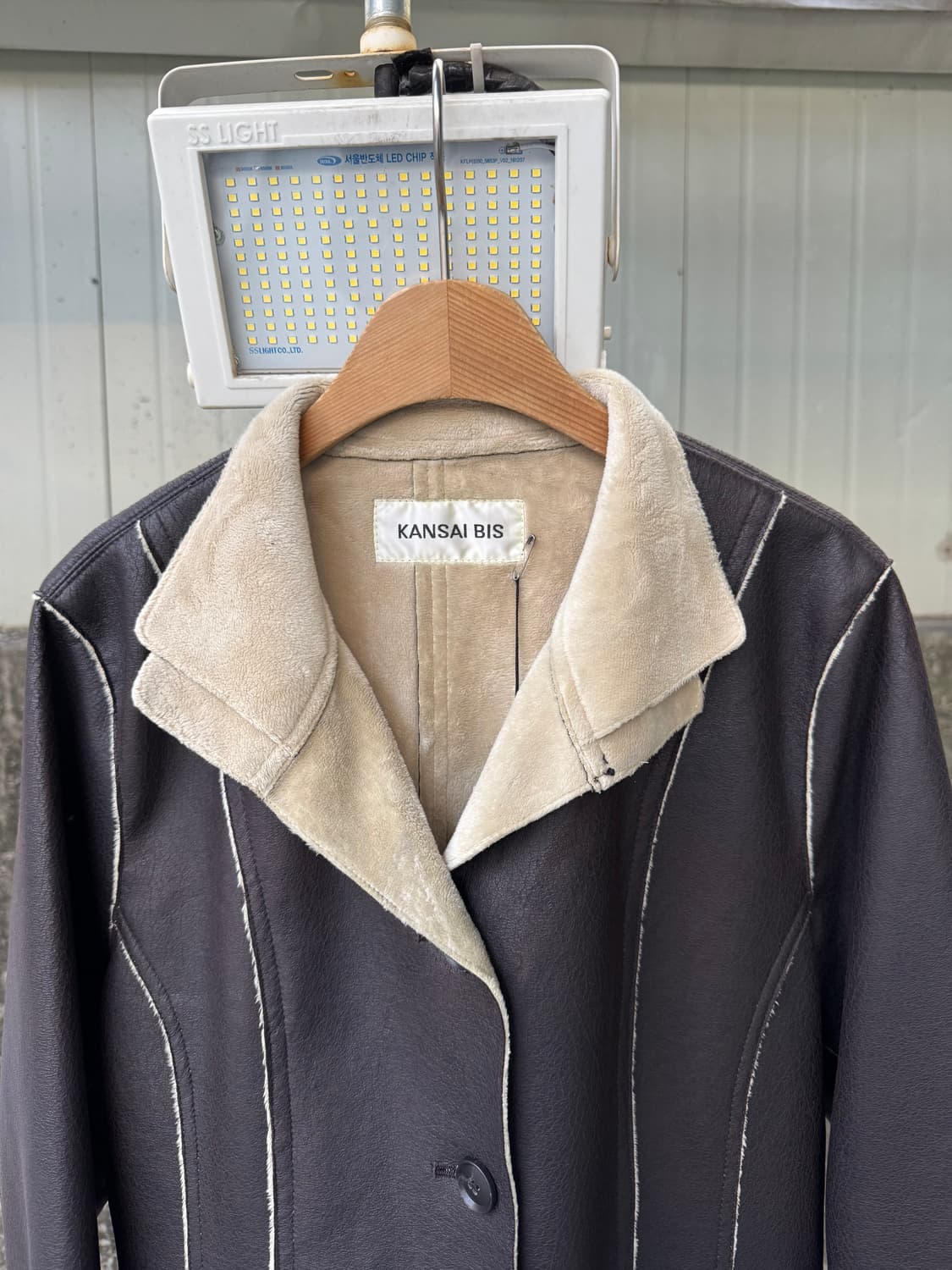 간사이 야마모토 더블 넥 무스탕 상품이미지5