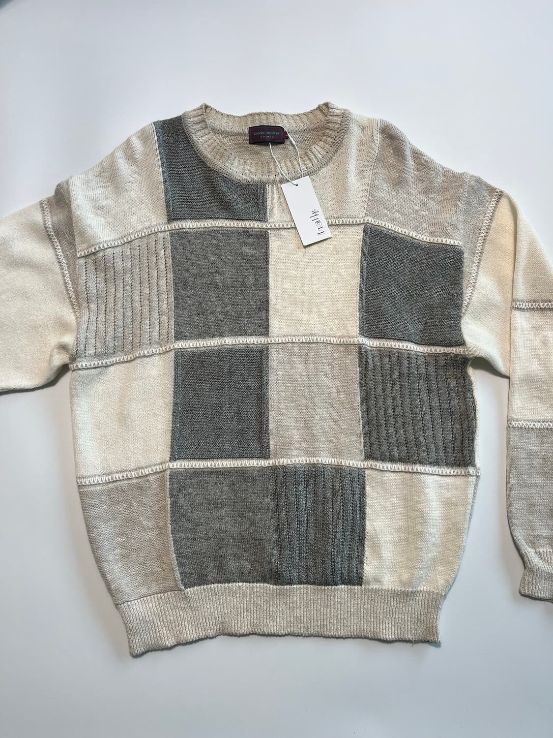 패치워크 블록 니트 상품이미지6