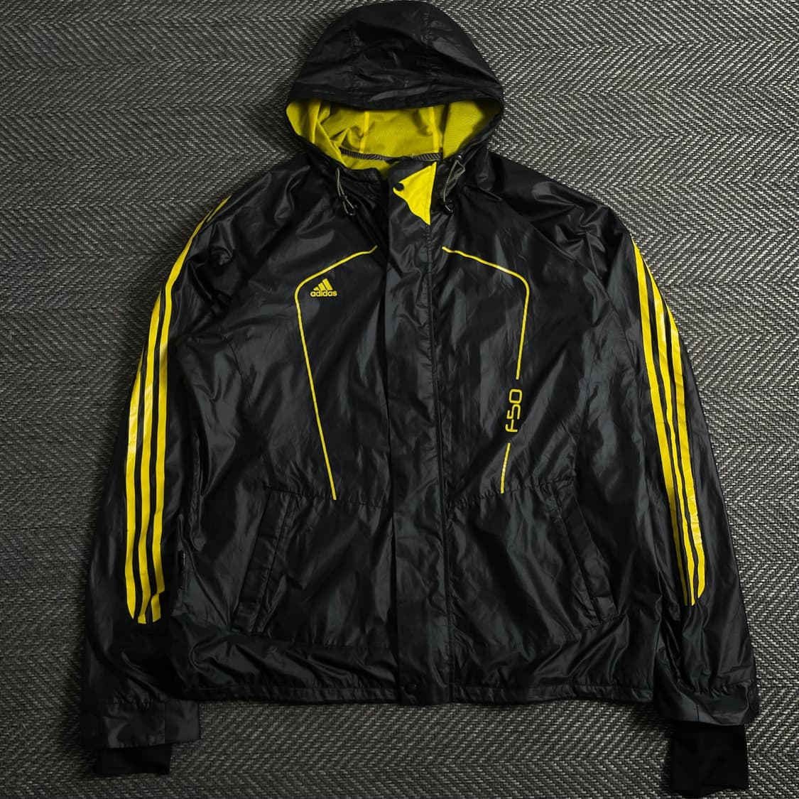 아디다스 F50 블랙 옐로우 우븐 바람막이 y 3844 상품이미지2