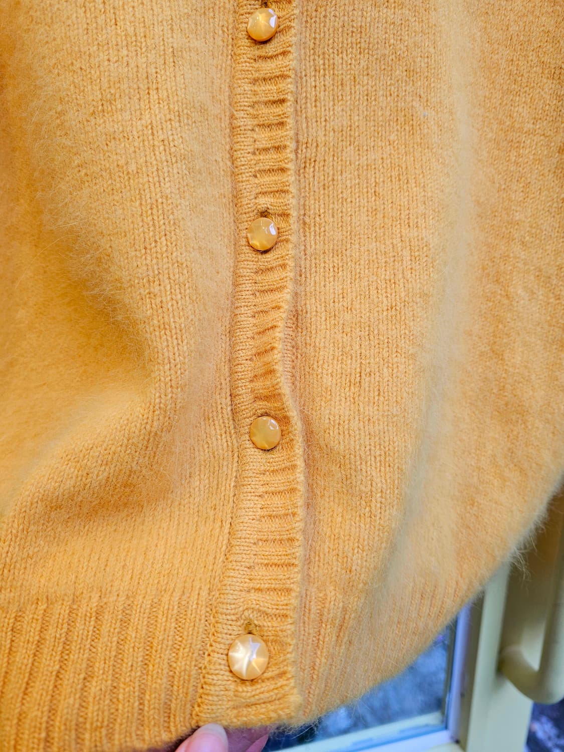 Japan 옐로우 앙고라 가디건 상품이미지5