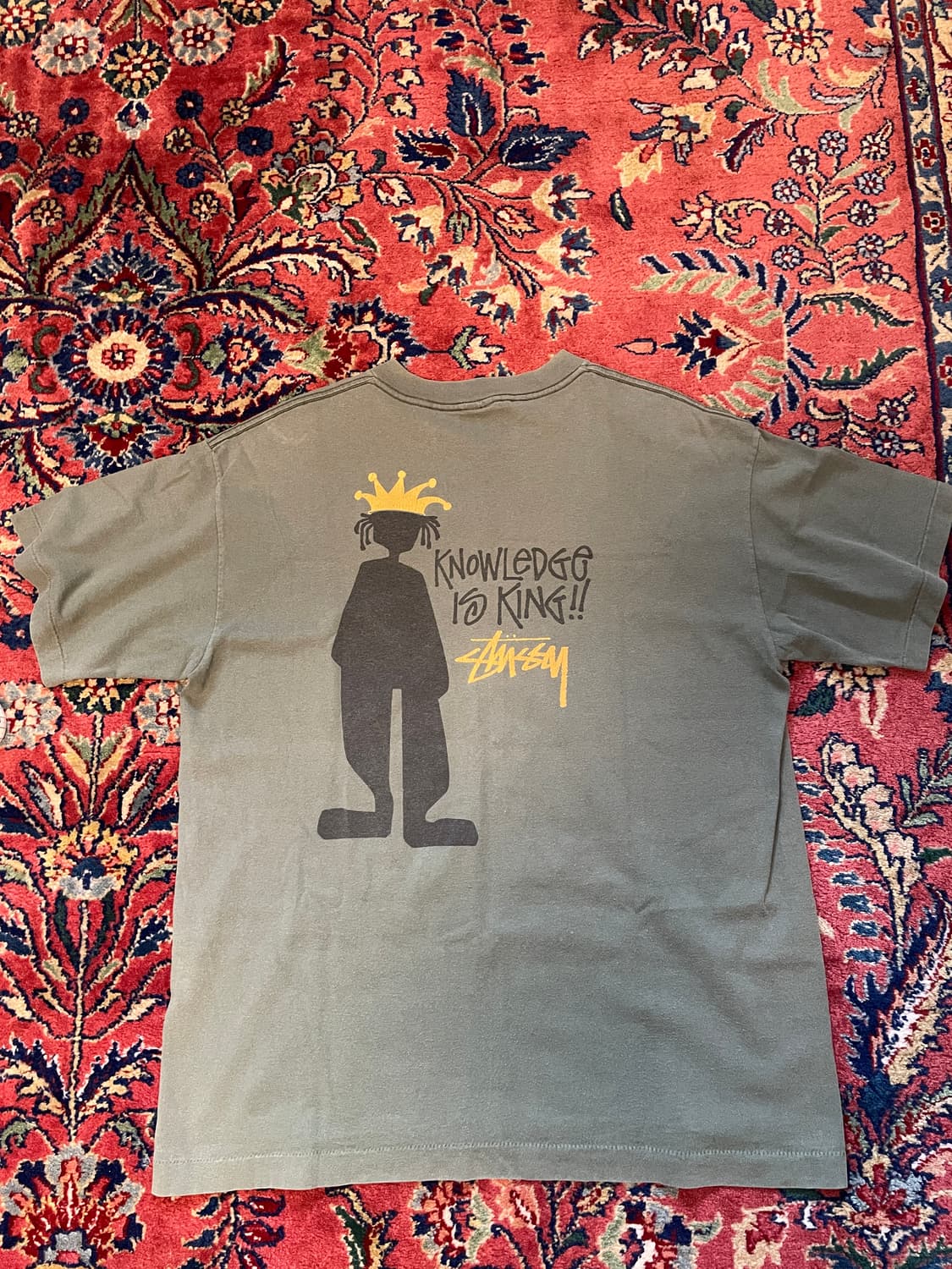 Early 90s Stussy Knowledge is King Shirt 상품이미지2