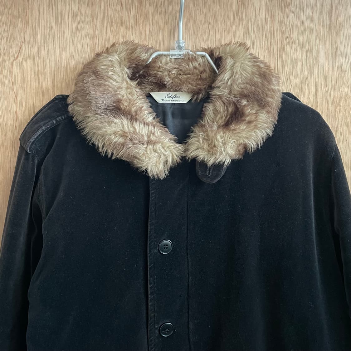 에디피스 퍼 칼라 벨루어 자켓 상품이미지6