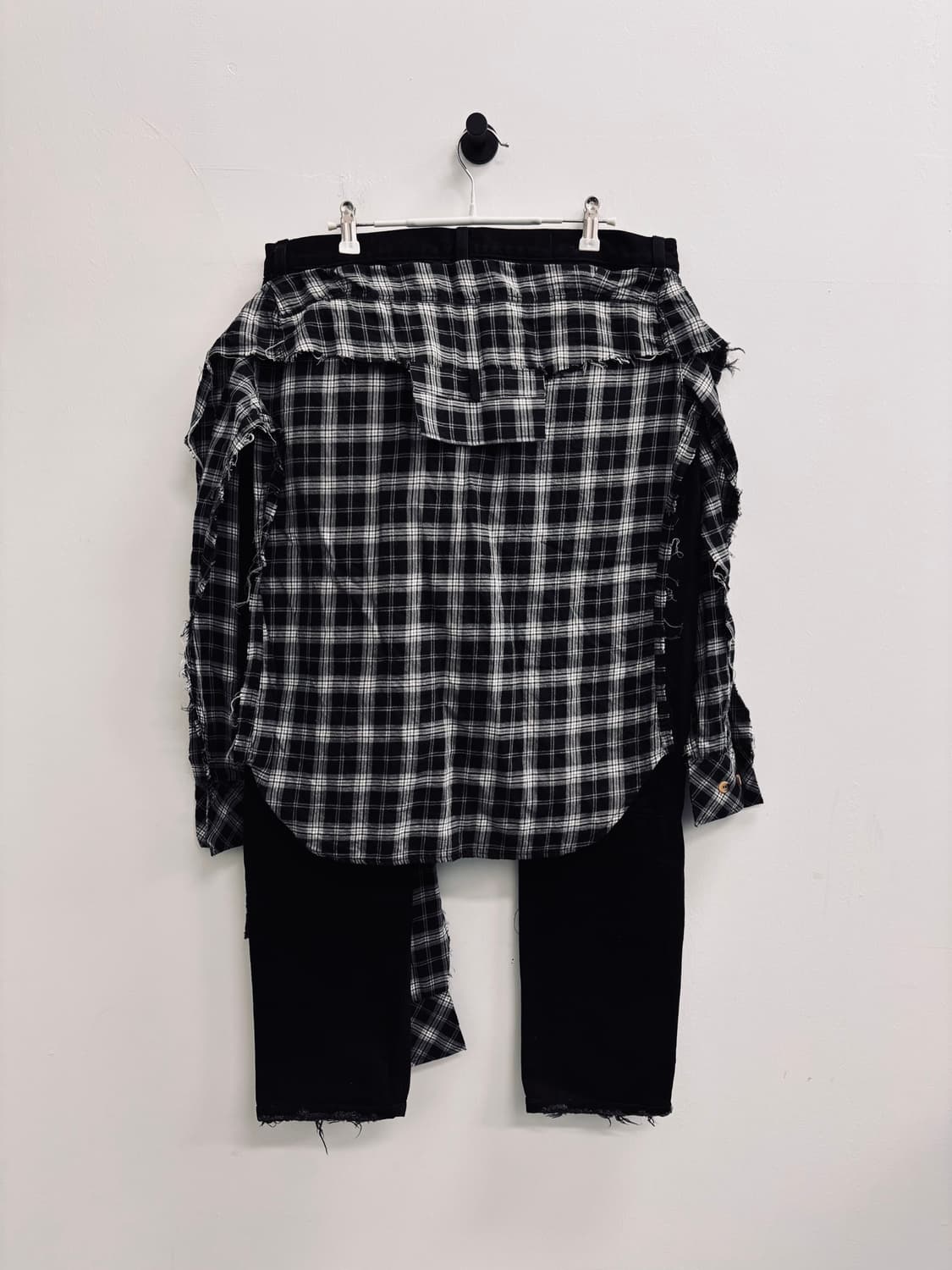 (새 상품) 벤 타버니티 언라벨 프로젝트 도킹 체크 셔츠 데님 팬츠 상품이미지6