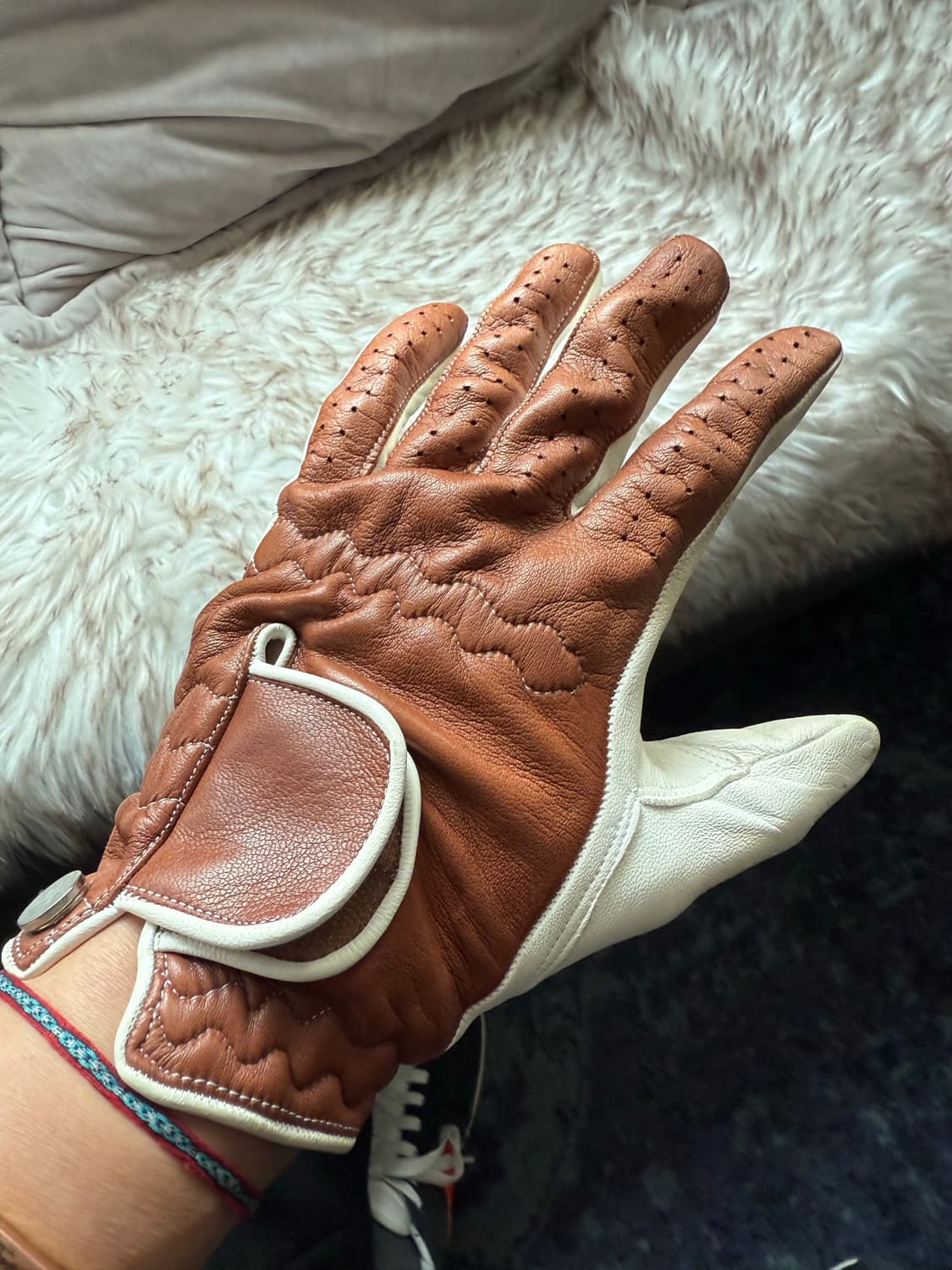 로로피아나 양가죽 골프장갑 L 정품 상품이미지1