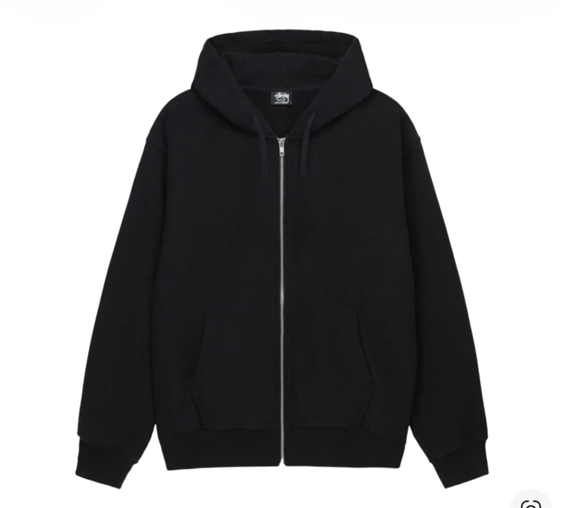 스투시 비치 루트 후드 집업 블랙  L 상품이미지1