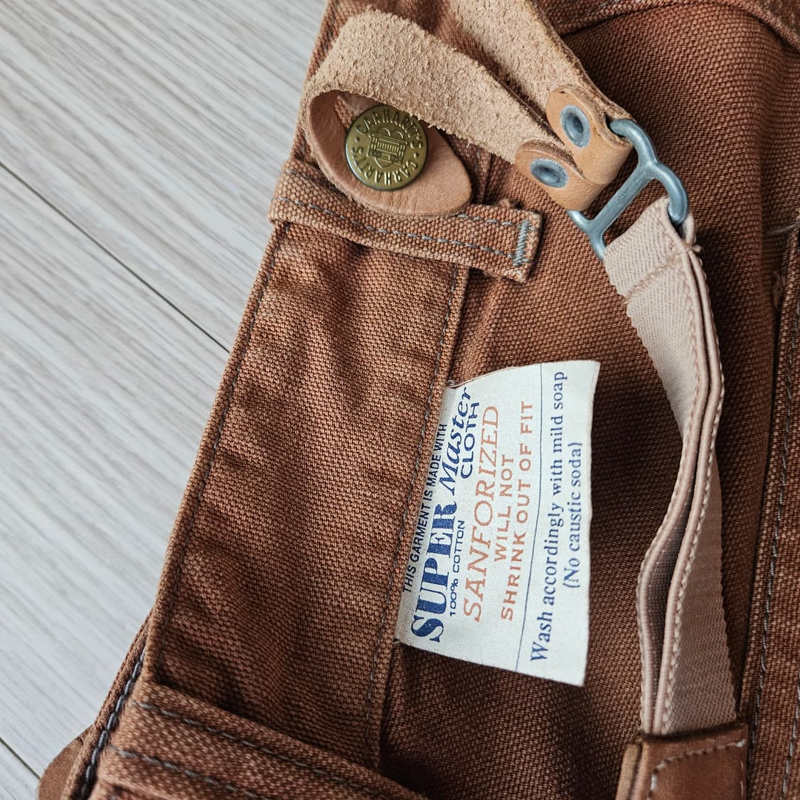 [희귀] 칼하트 x 에드윈 하트 로고 복각 팬츠 (소가죽 서스펜더) 상품이미지8