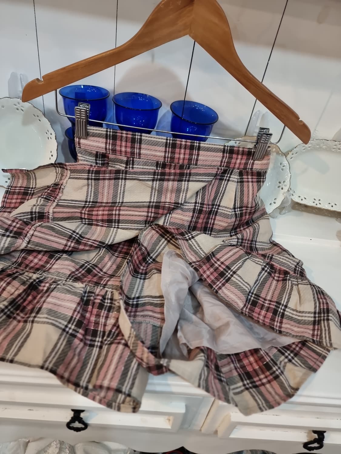 체크 프릴 스커트 상품이미지4