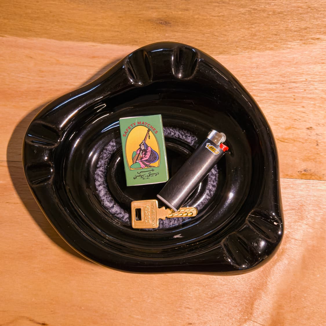 60s Vintage Art Deco Hall Black Ashtray 상품이미지2