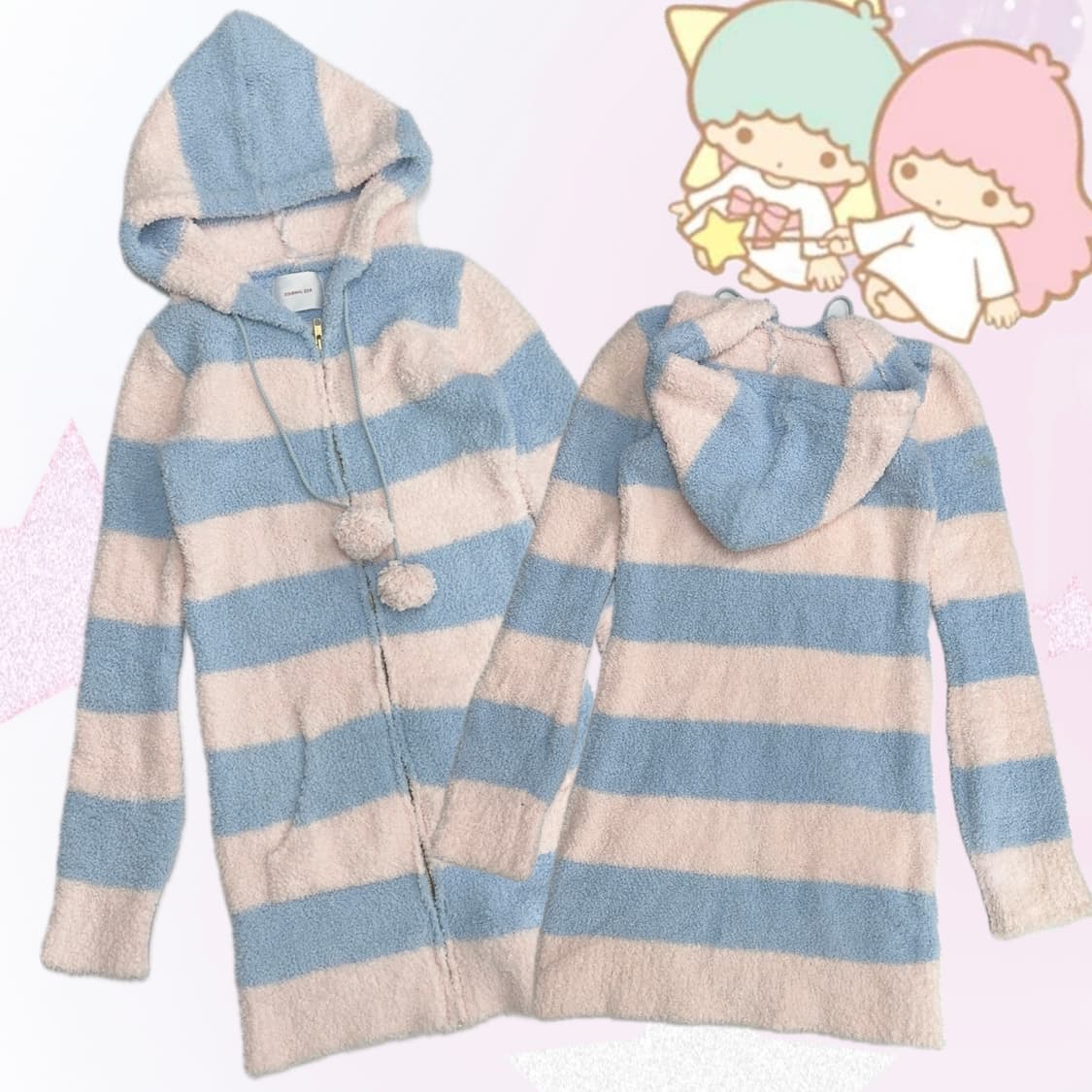 🎀히메갸루 젤라또맛 폭닥 뽀글이 후드집업🎀 홈웨어 아우터 레어템  상품이미지1