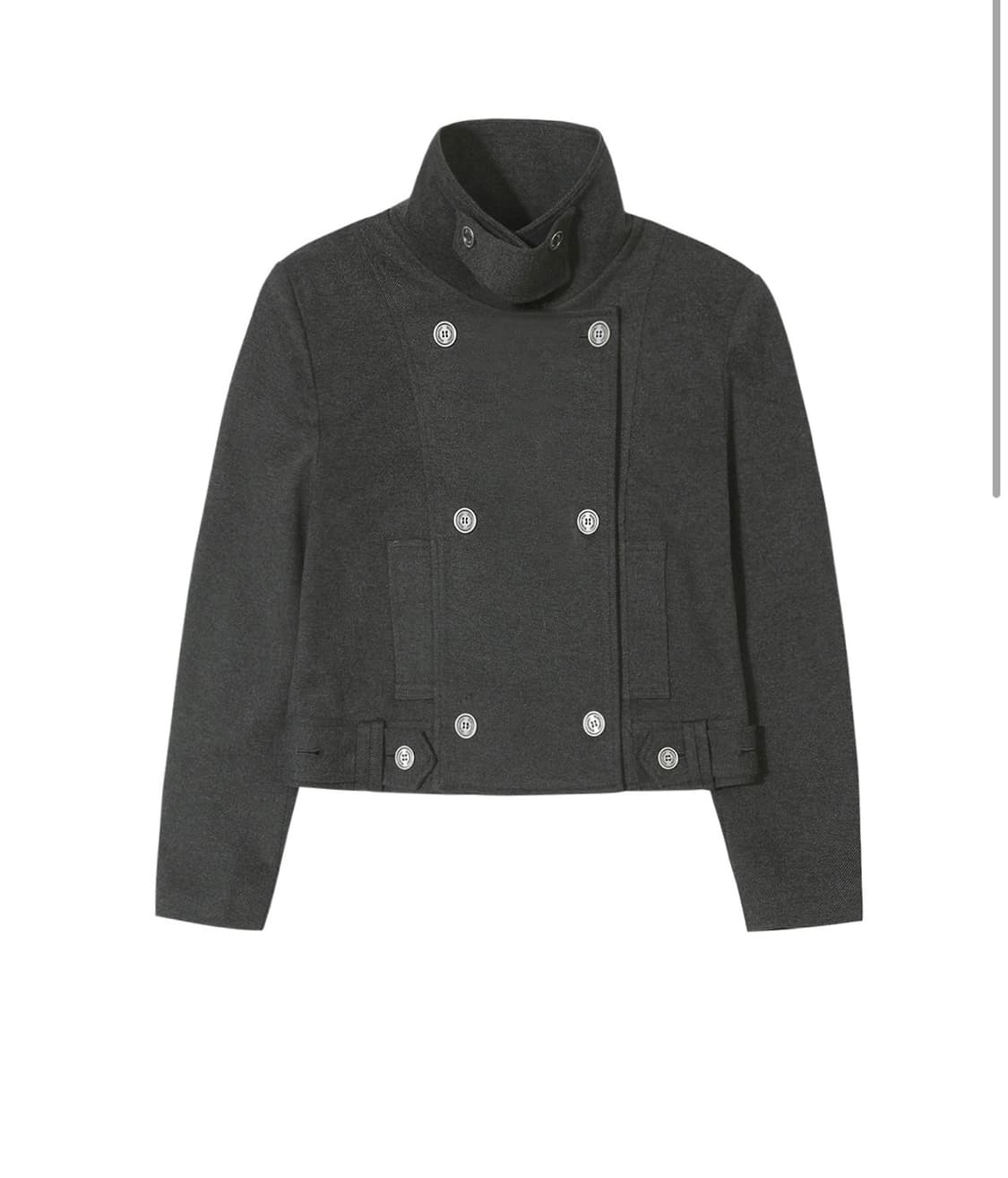 보헤미안서울 하프 코트 챠콜 상품이미지1