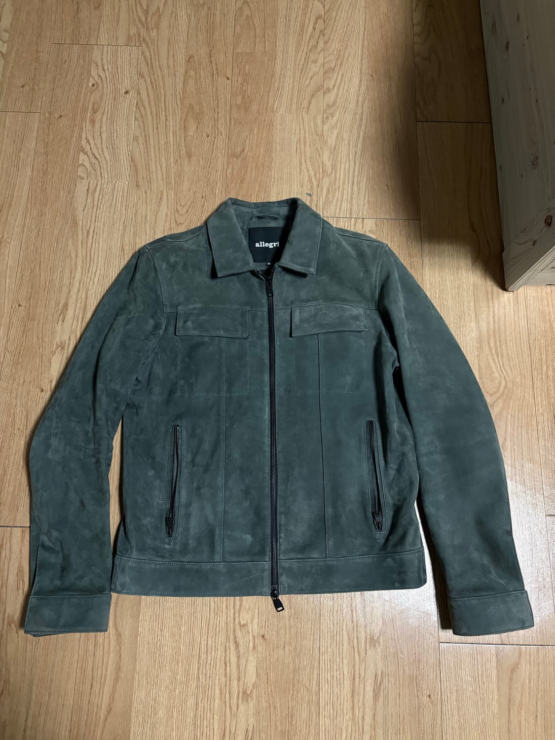 알레그리 스웨이드 천연가죽자켓 상품이미지1