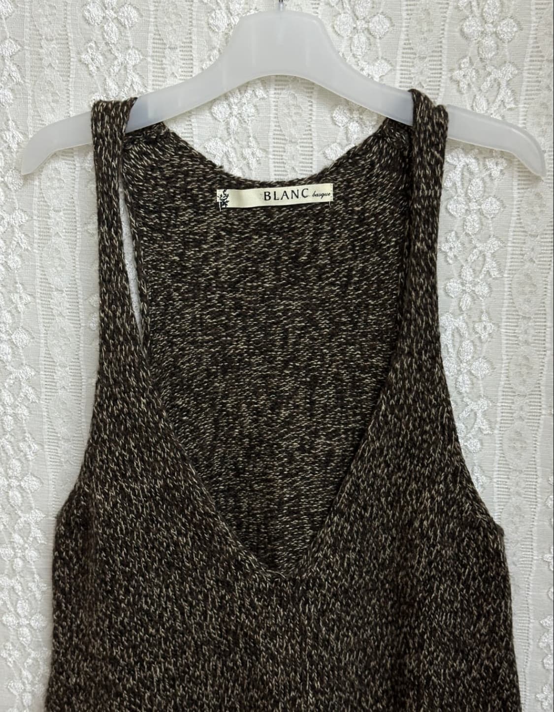 딥 브이넥 니트 원피스 상품이미지3