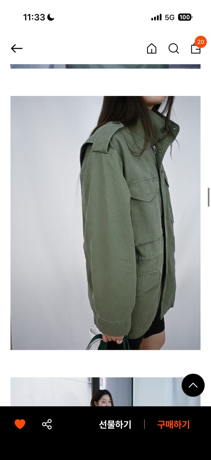 Taey m65 field jacket (khaki) 야상 상품이미지3
