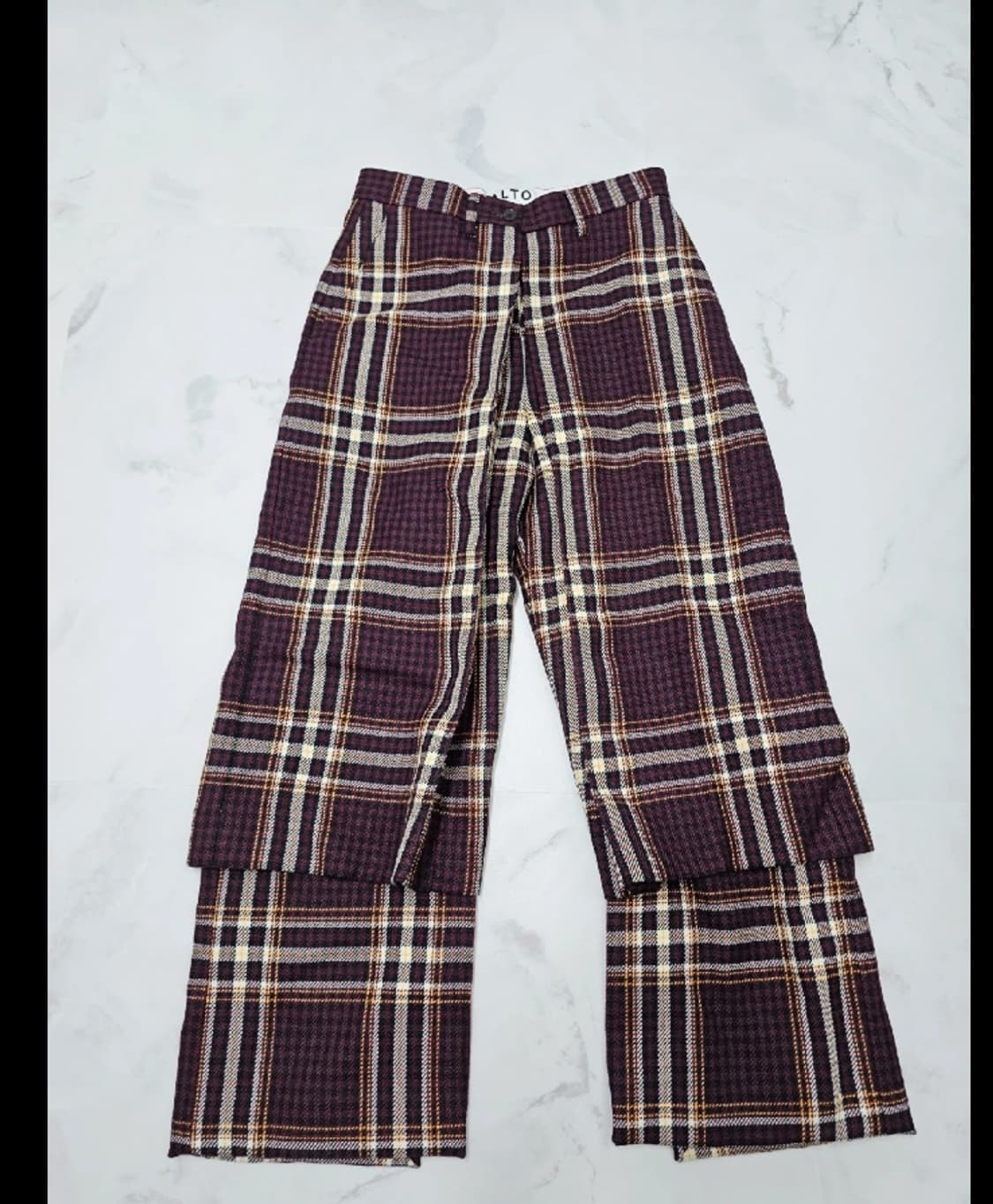 Aalto 알토 체크 와이드 팬츠 36 상품이미지1