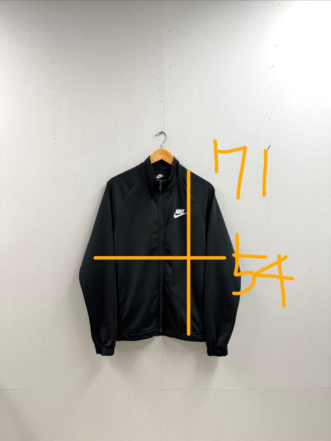 남성 95-100 / 나이키 트레이닝 져지 집업 블랙 상품이미지2