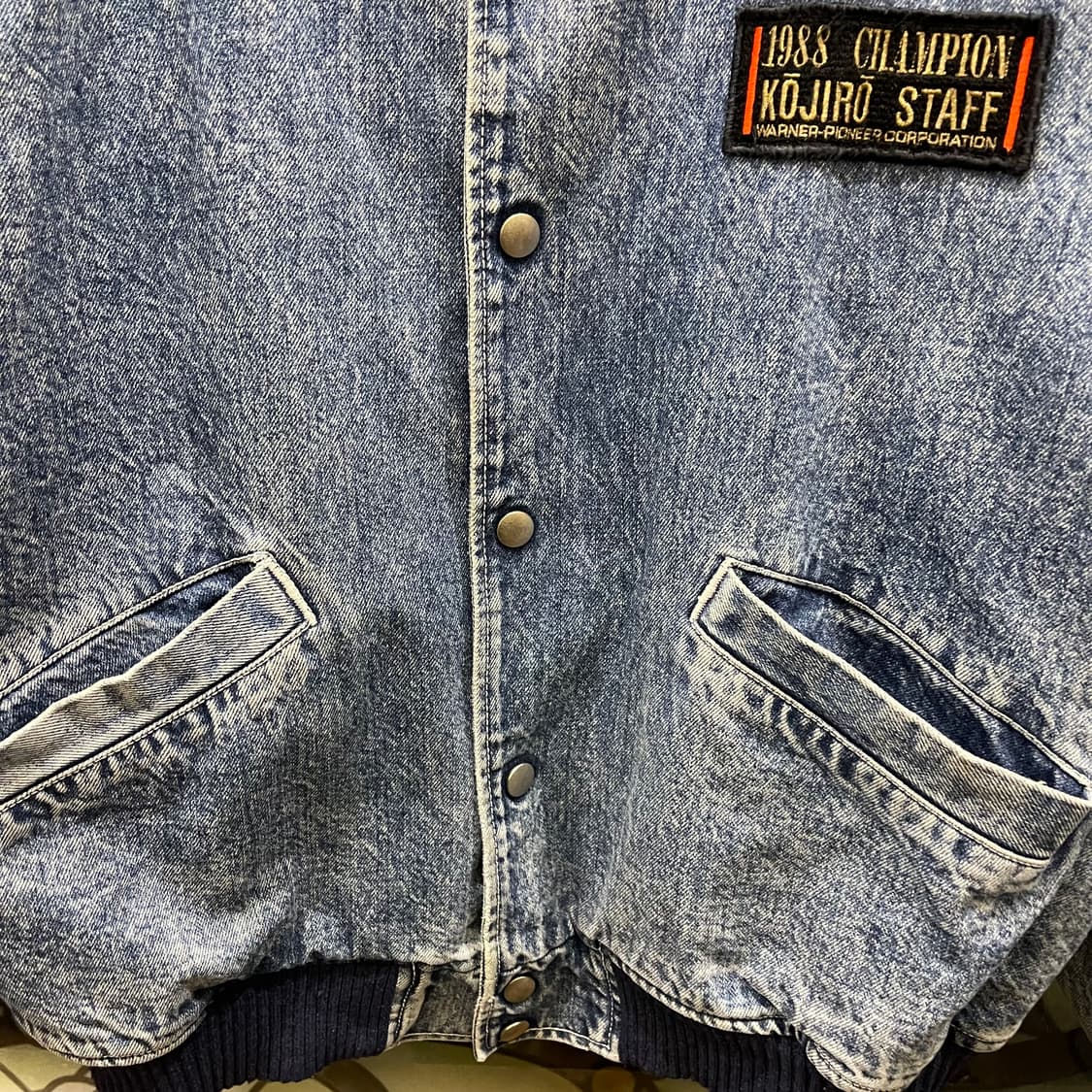 80's 빈티지 데님 블루종 상품이미지4