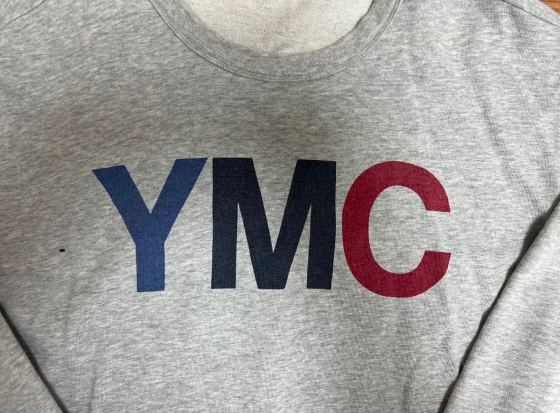 YMC 그레이 맨투맨 M 상품이미지2