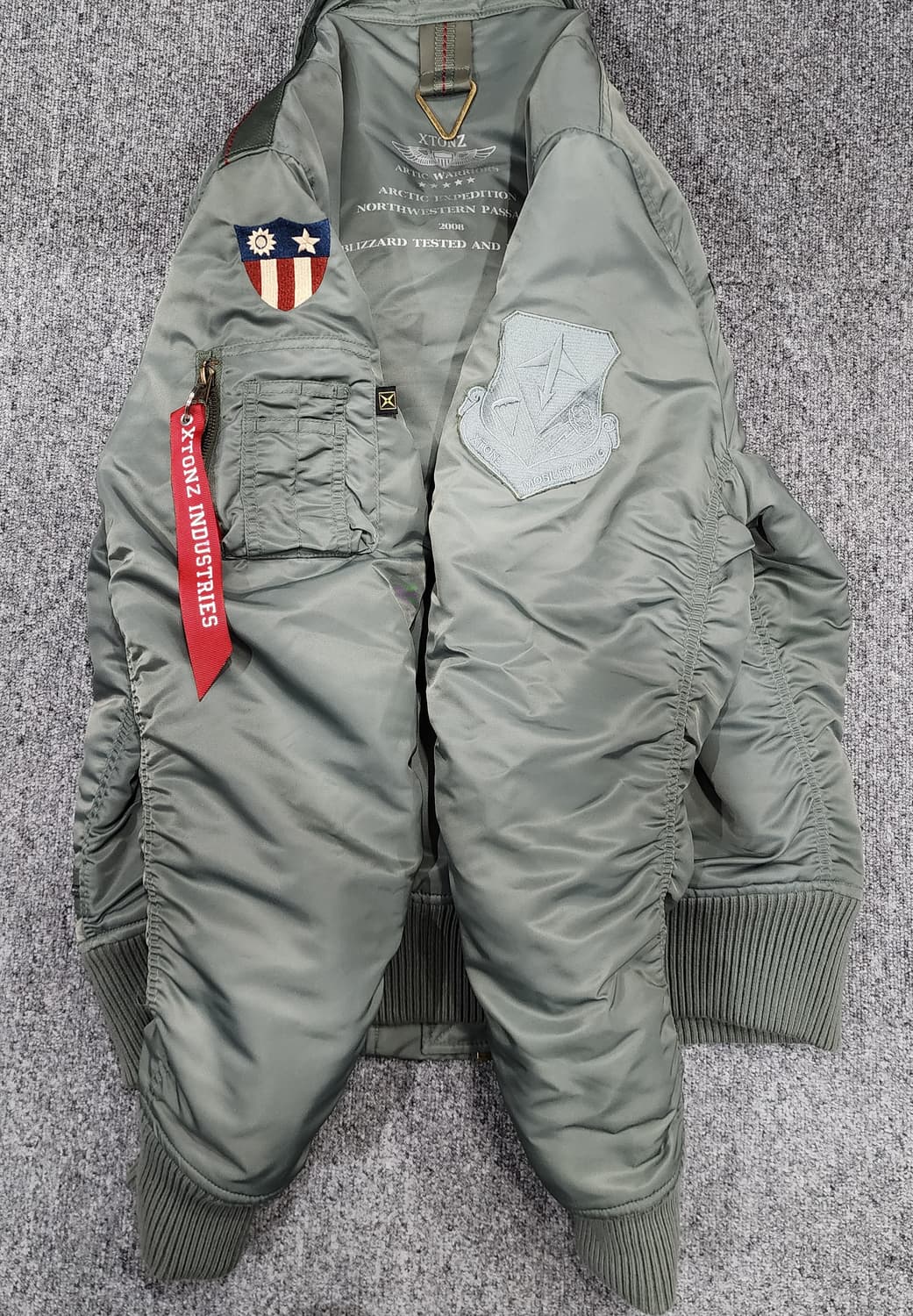 엑스톤즈 US ARMY 파일럿 Ma1 봄버 자켓 XL 상품이미지6