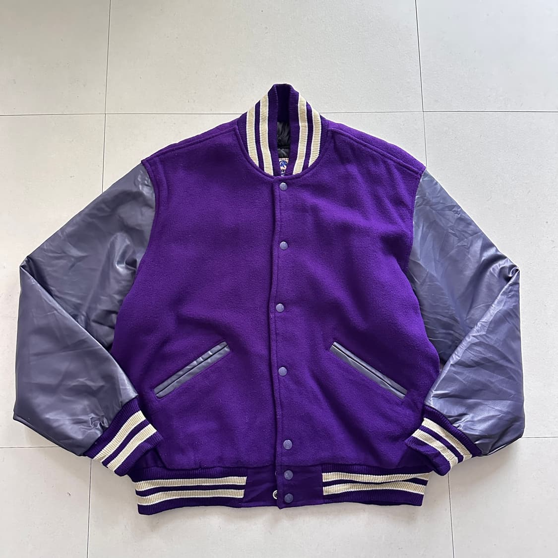 USA 매버릭 퍼플 바시티 자켓 (M) 상품이미지1