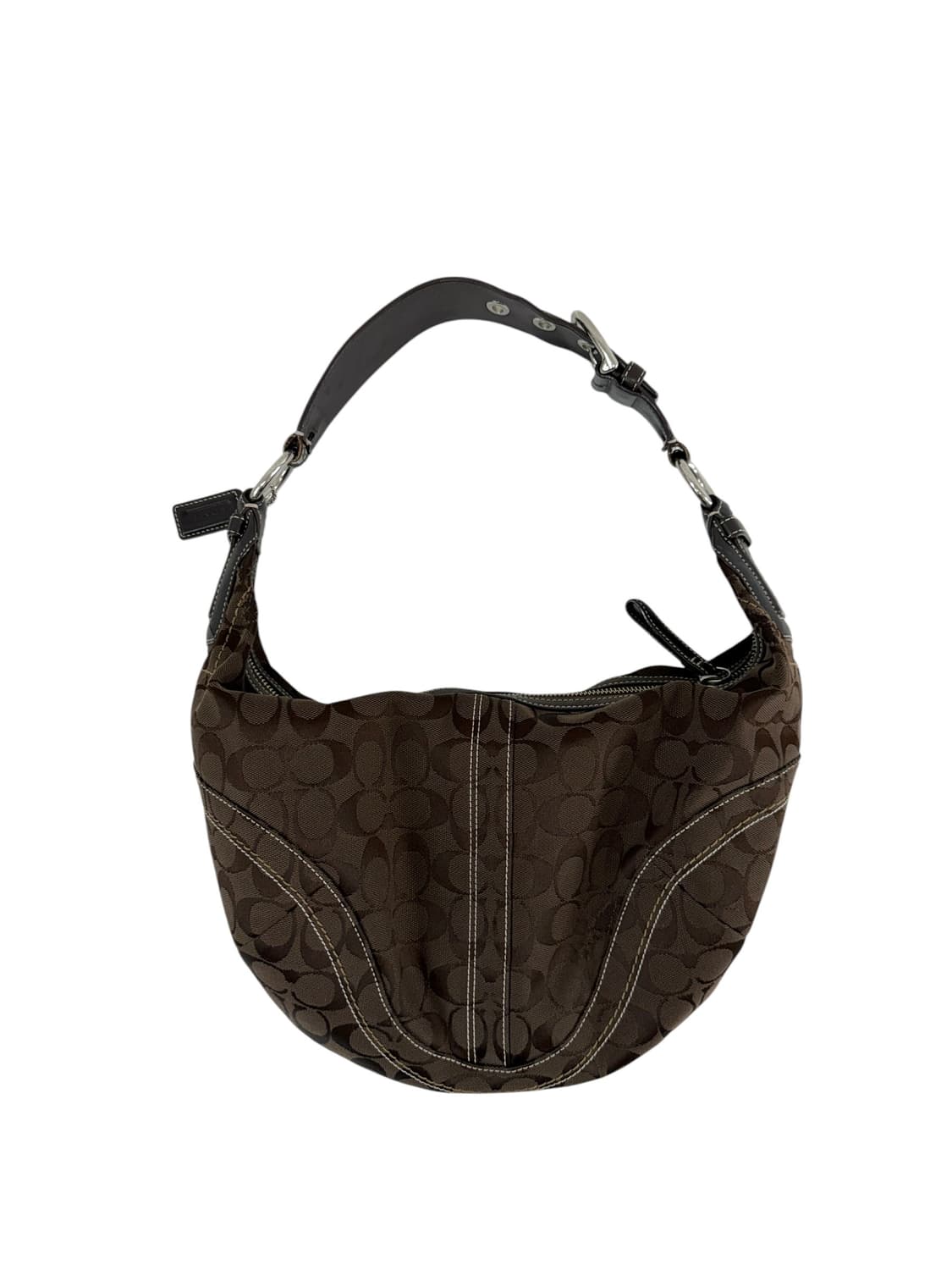 코치 시그니쳐 호보백 브라운 상품이미지1