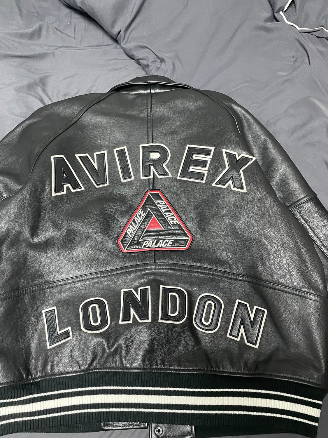 [L] 팔라스 x 아비렉스 런던 레더 자켓 상품이미지3