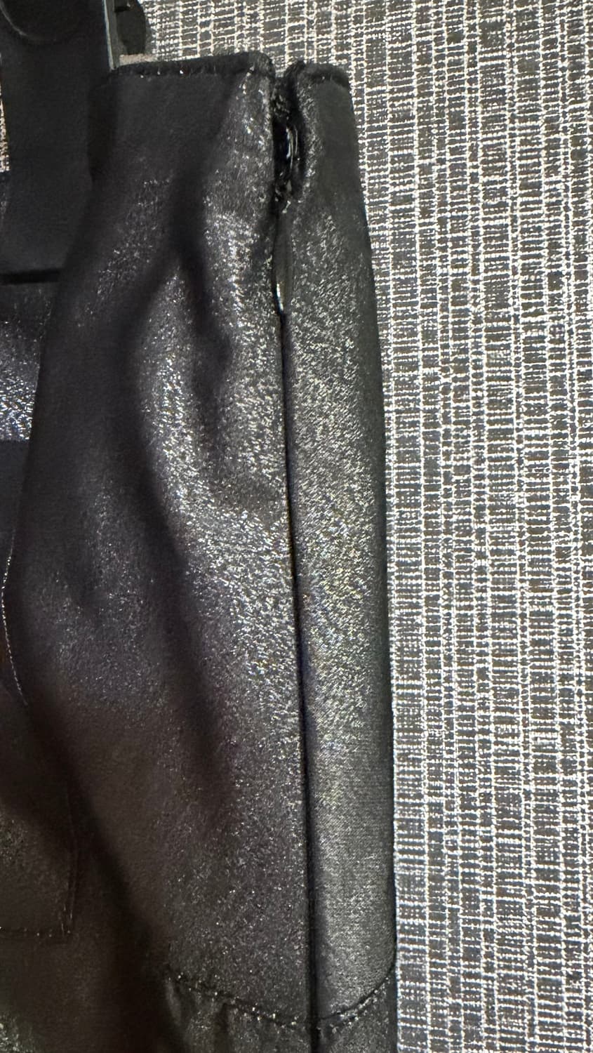 지주 ZIZOU 다크 그레이 메탈릭 프릴 셔링 캉캉 롱 스커트 치마 77 상품이미지4