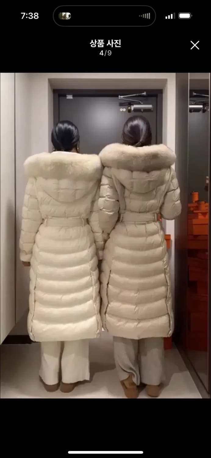 라네뜨 덕다운 롱패딩(베이지) 상품이미지3