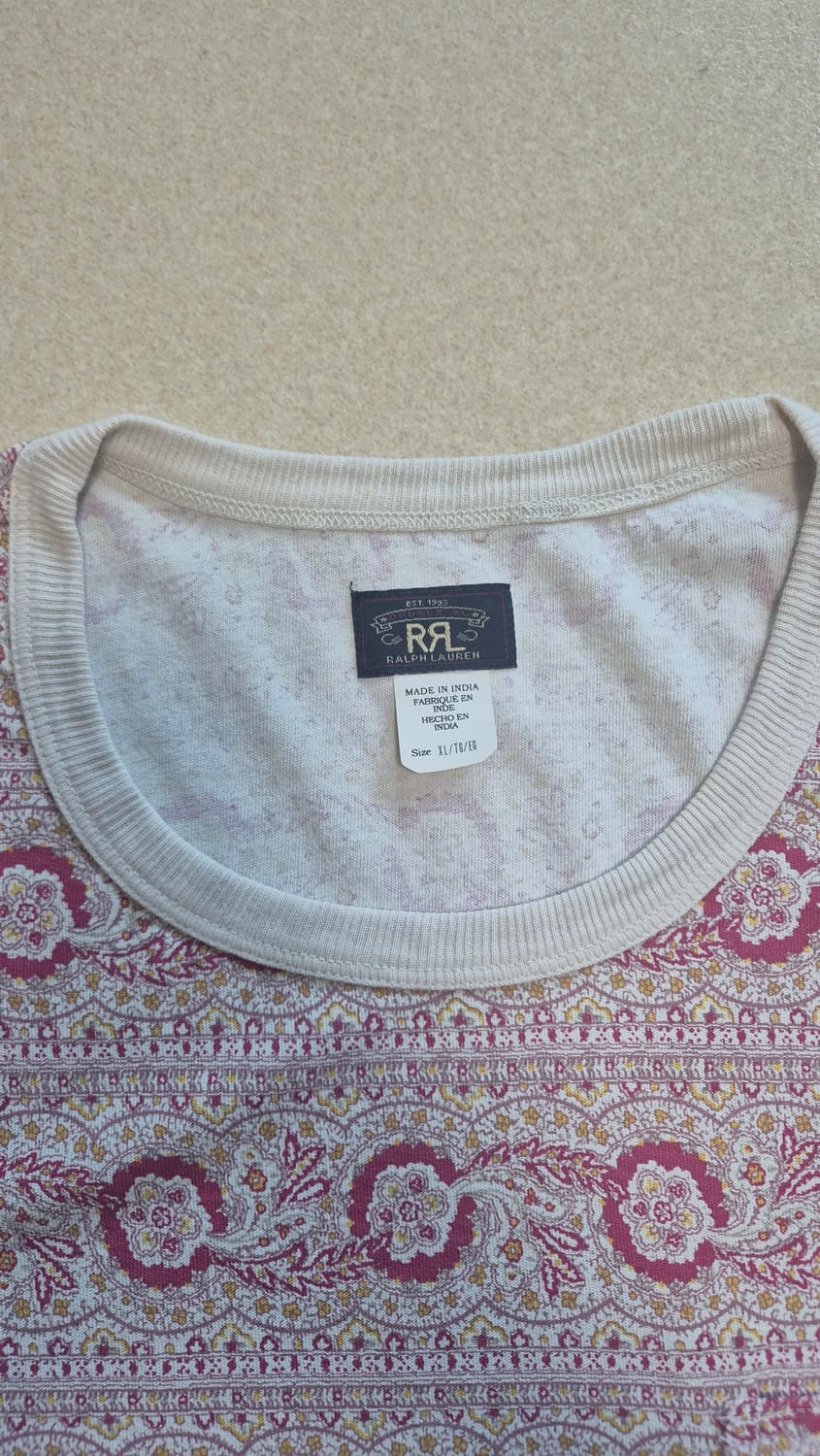 RRL 프린트 저지 포켓 티셔츠 XL 판매 상품이미지3