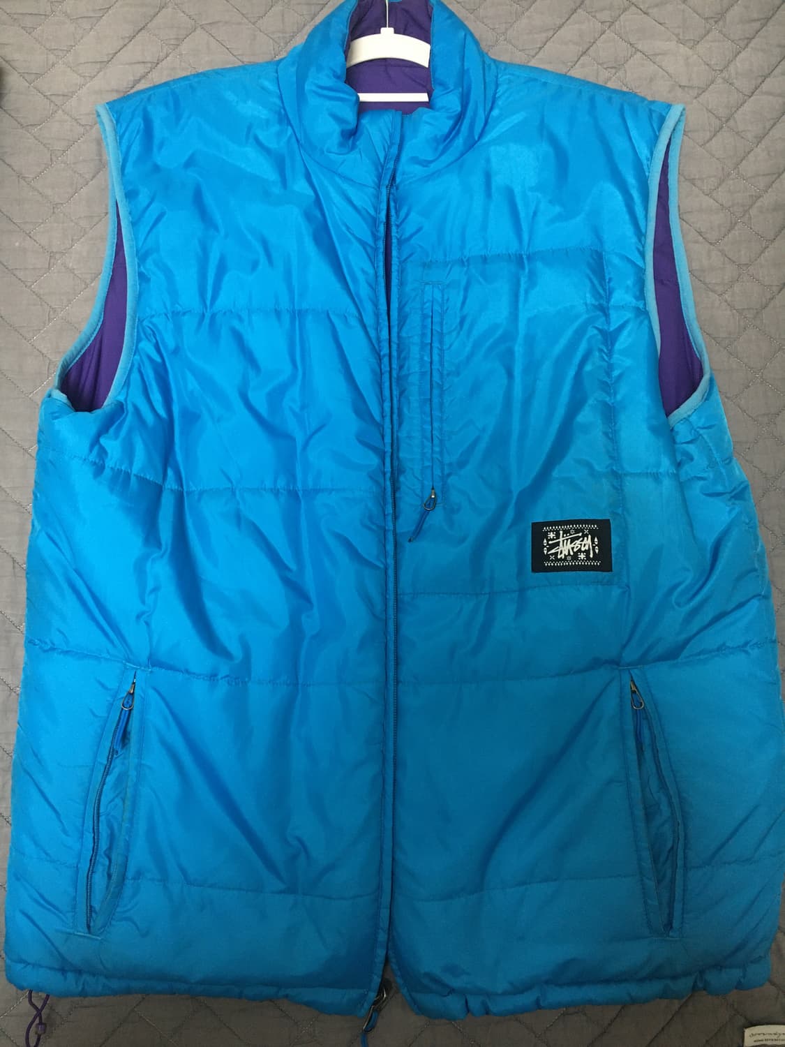 90s 스투시 리버시블 패딩 조끼 상품이미지1