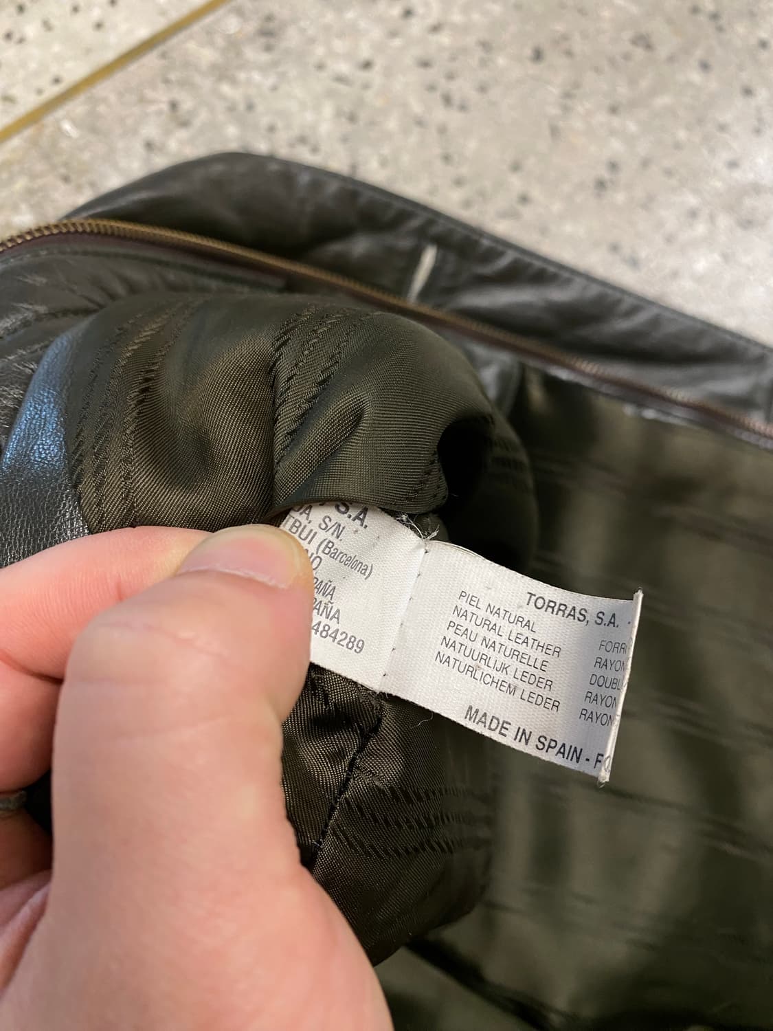 [48] 90s Torras 브라운 양가죽 레더자켓 상품이미지9