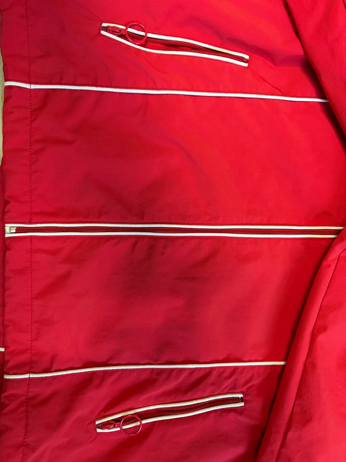 디젤 콘트라스트 파이핑 바람막이 레드 M 상품이미지5