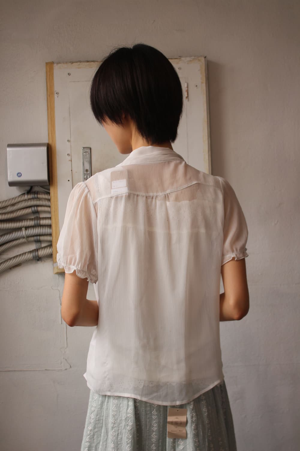 화이트 블라우스 빈티지 상품이미지8
