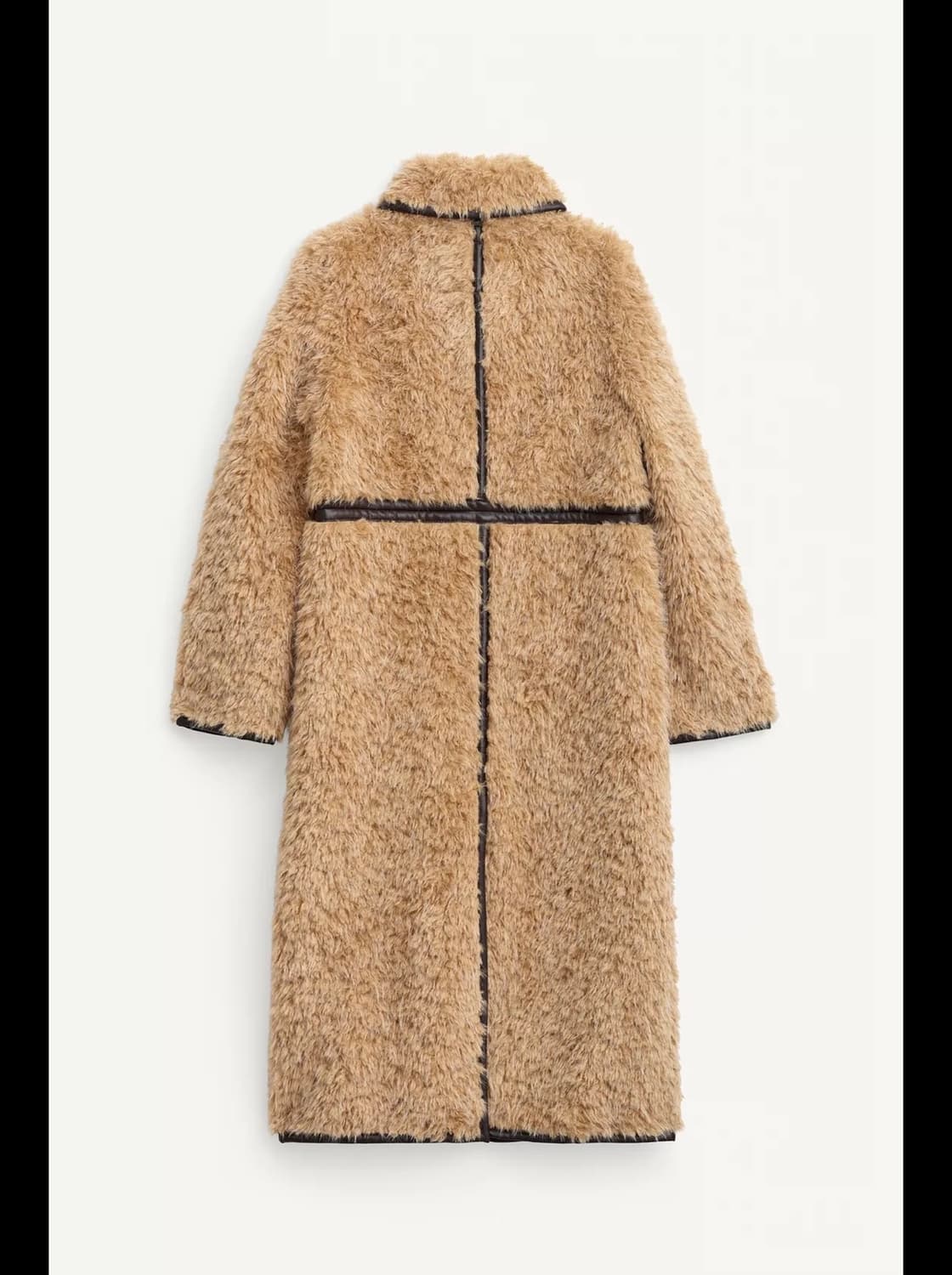 S(KR 55) 자라 리미티드 에디션 롱 페이크 시어링 코트 상품이미지10