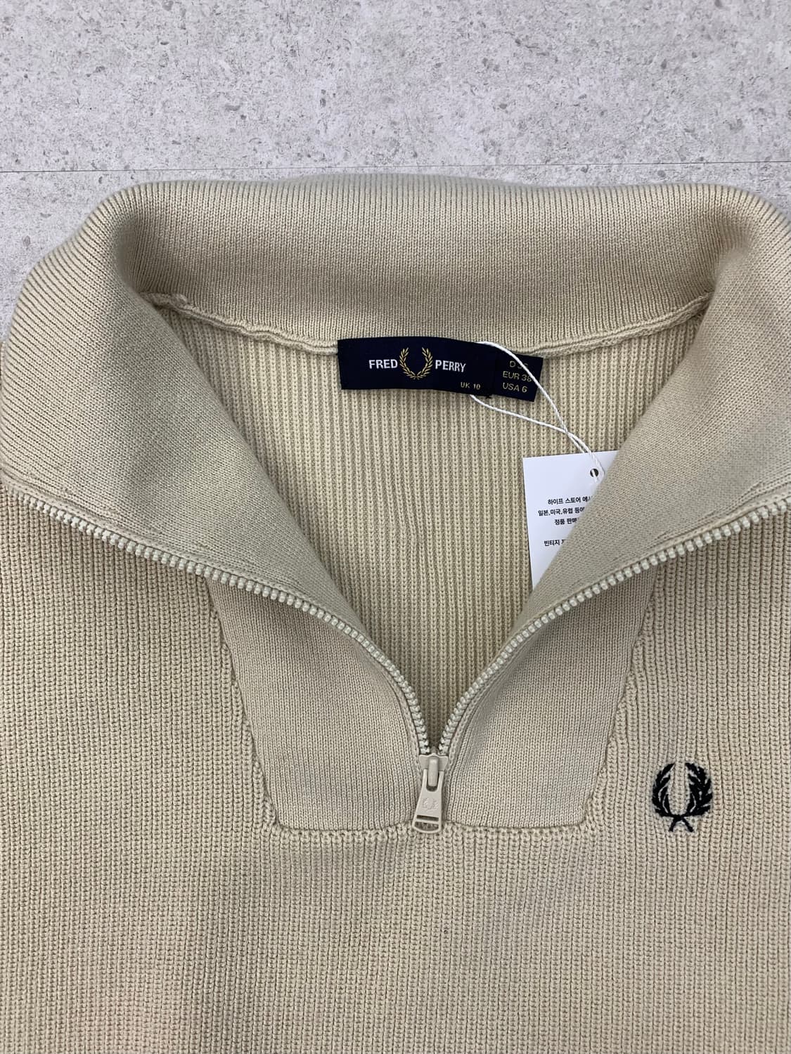 Fredperry 프레드페리 하프집업 울니트 상품이미지4