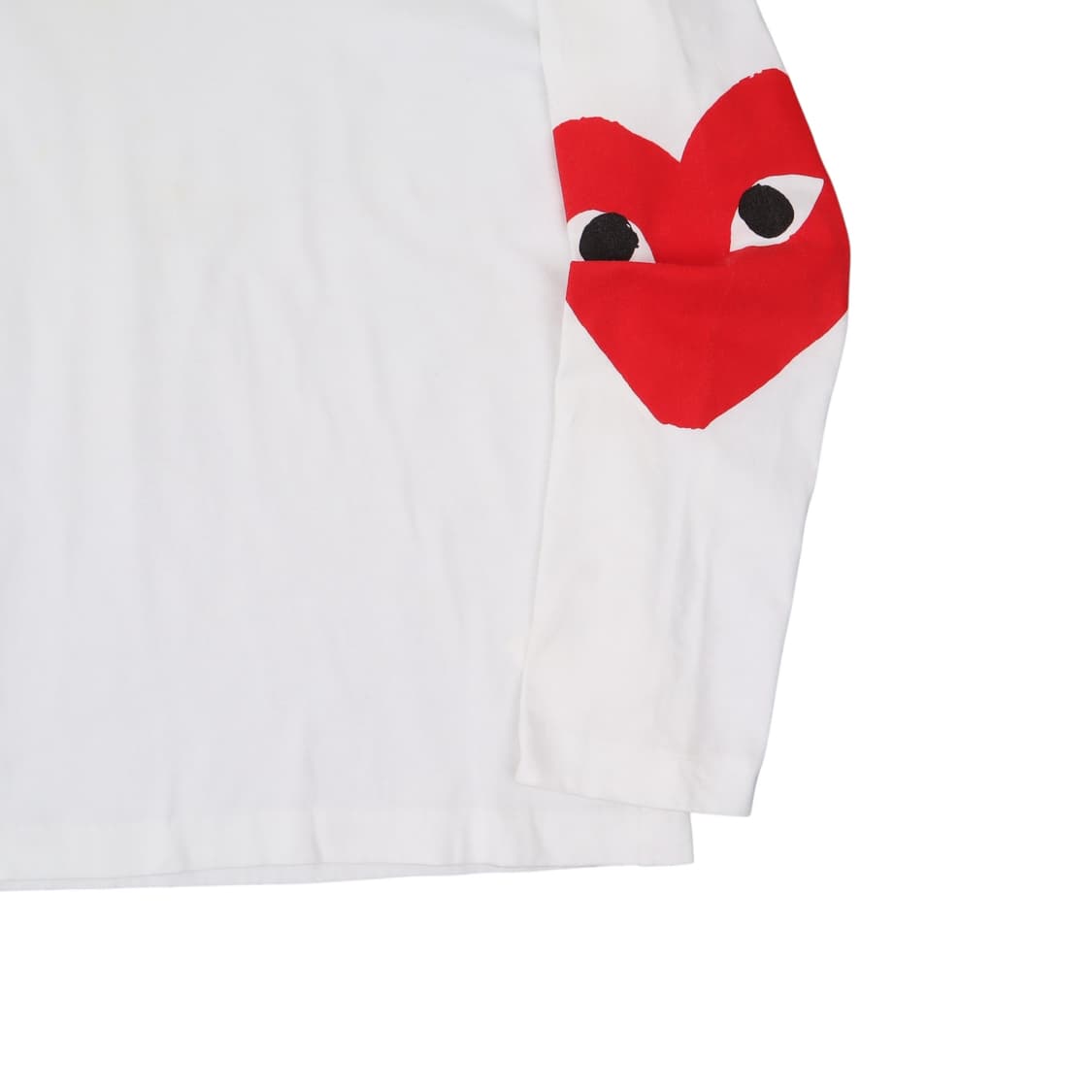 꼼데가르송 엠브로이드 화이트 롱슬리브 상품이미지4