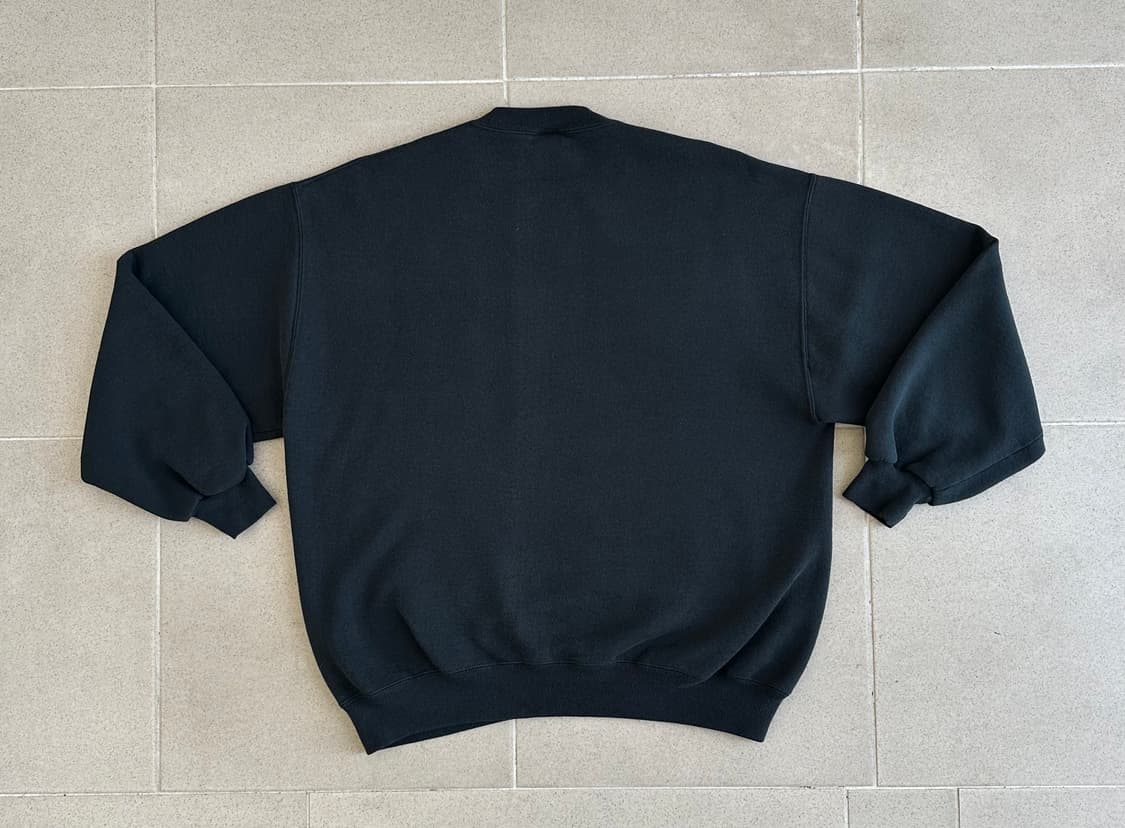 90s 빈티지 러셀 스웻셔츠 블랙 XL USA 상품이미지2