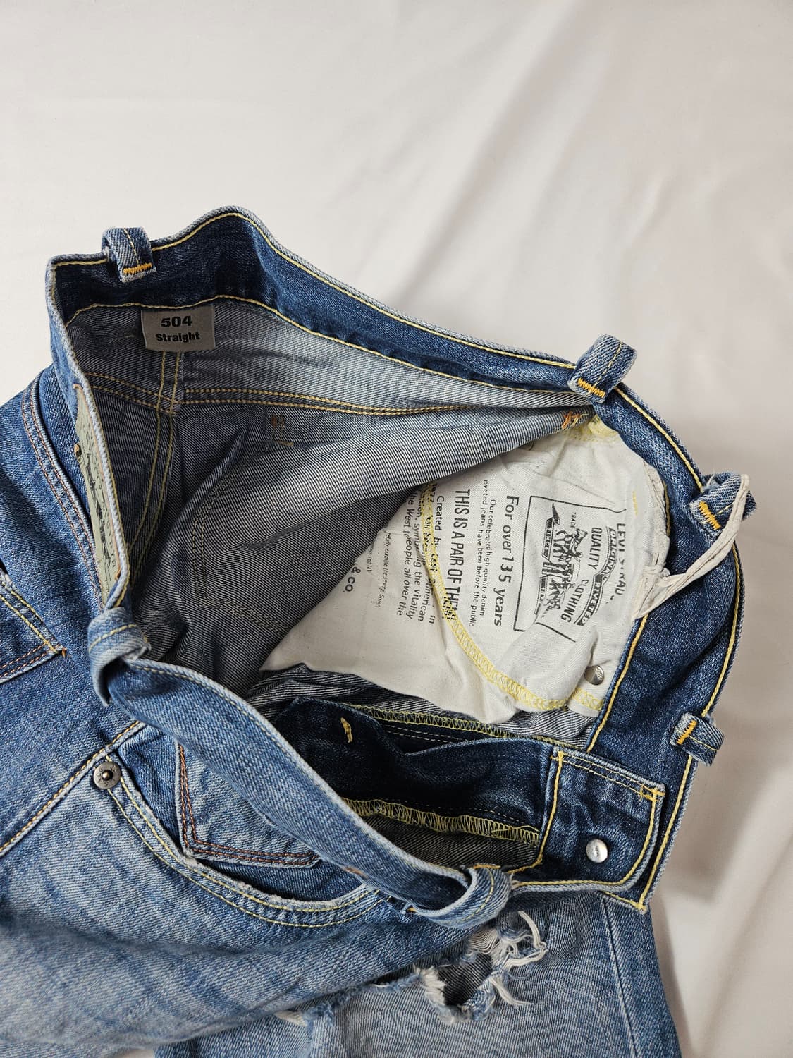 리바이스 504 실버탭 워싱 데님팬츠 청바지 진 빈티지 실버 34 상품이미지6