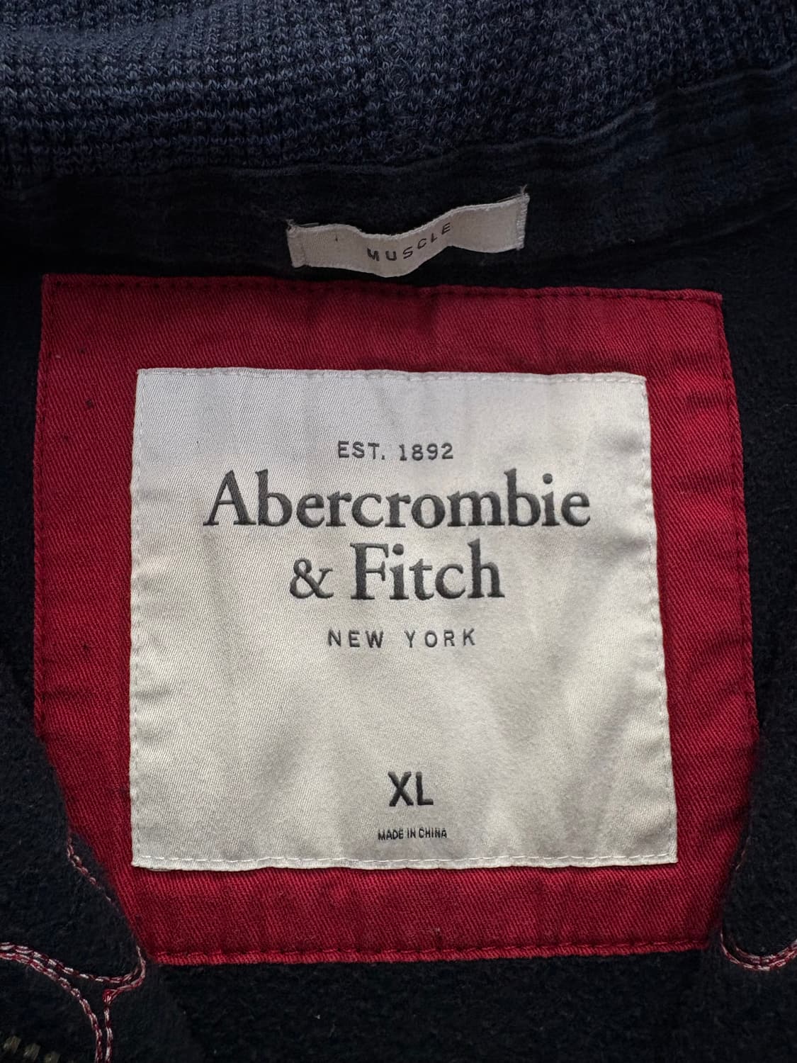 아베크롬비 후드집업 네이비 xl 상품이미지2