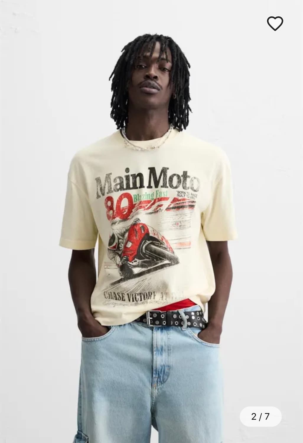 ZARA 워시드 프린트 티셔츠 XL 정가 52,900 상품이미지1
