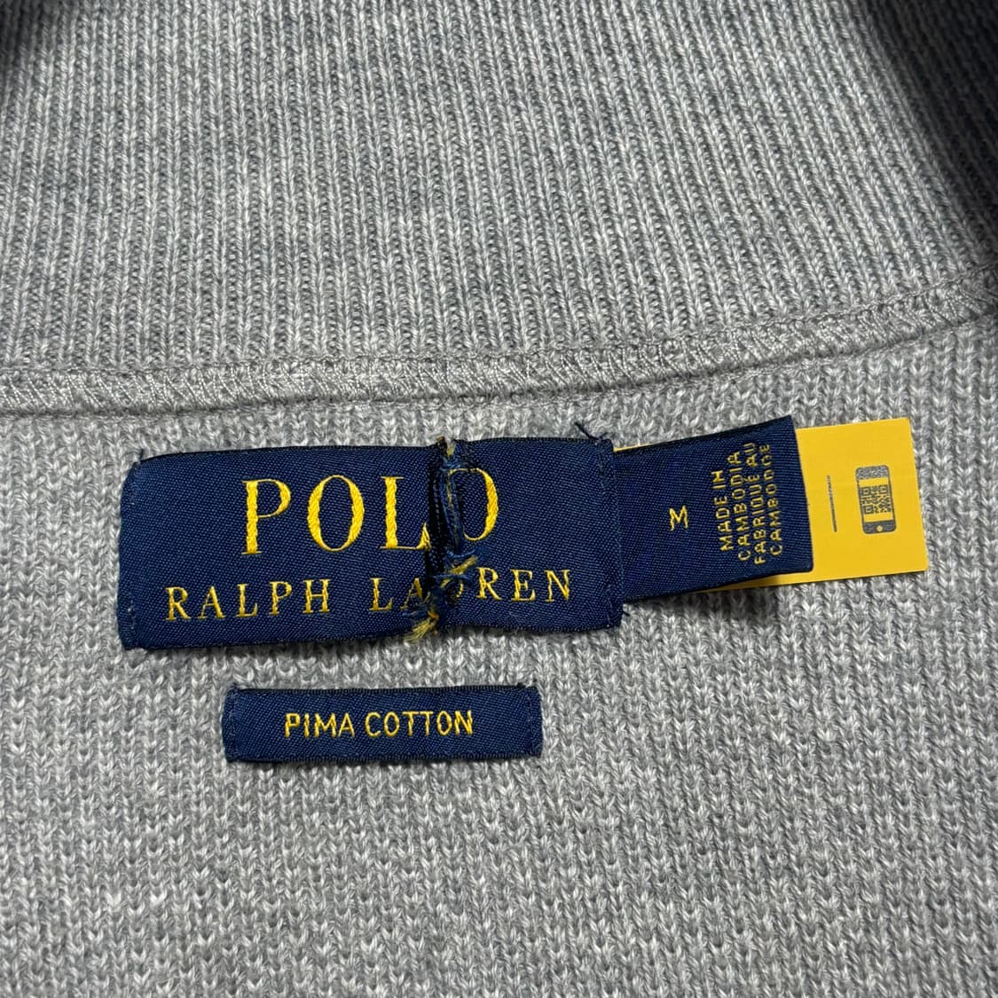M 폴로랄프로렌 피마코튼 니트 집업 상품이미지4