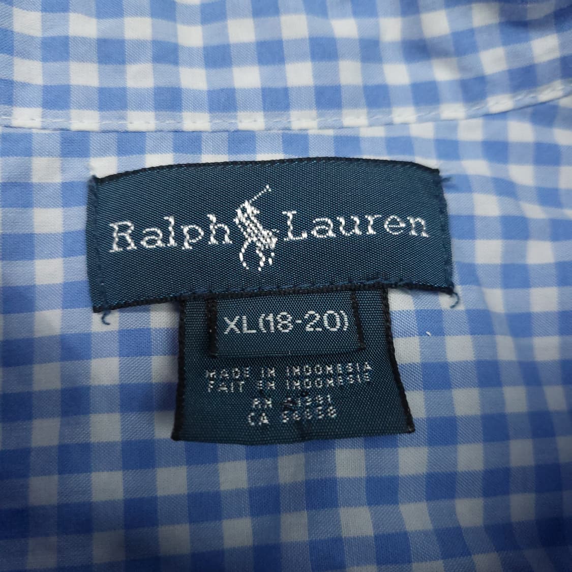 폴로 랄프로렌 체크 셔츠 xl18-20 상품이미지5