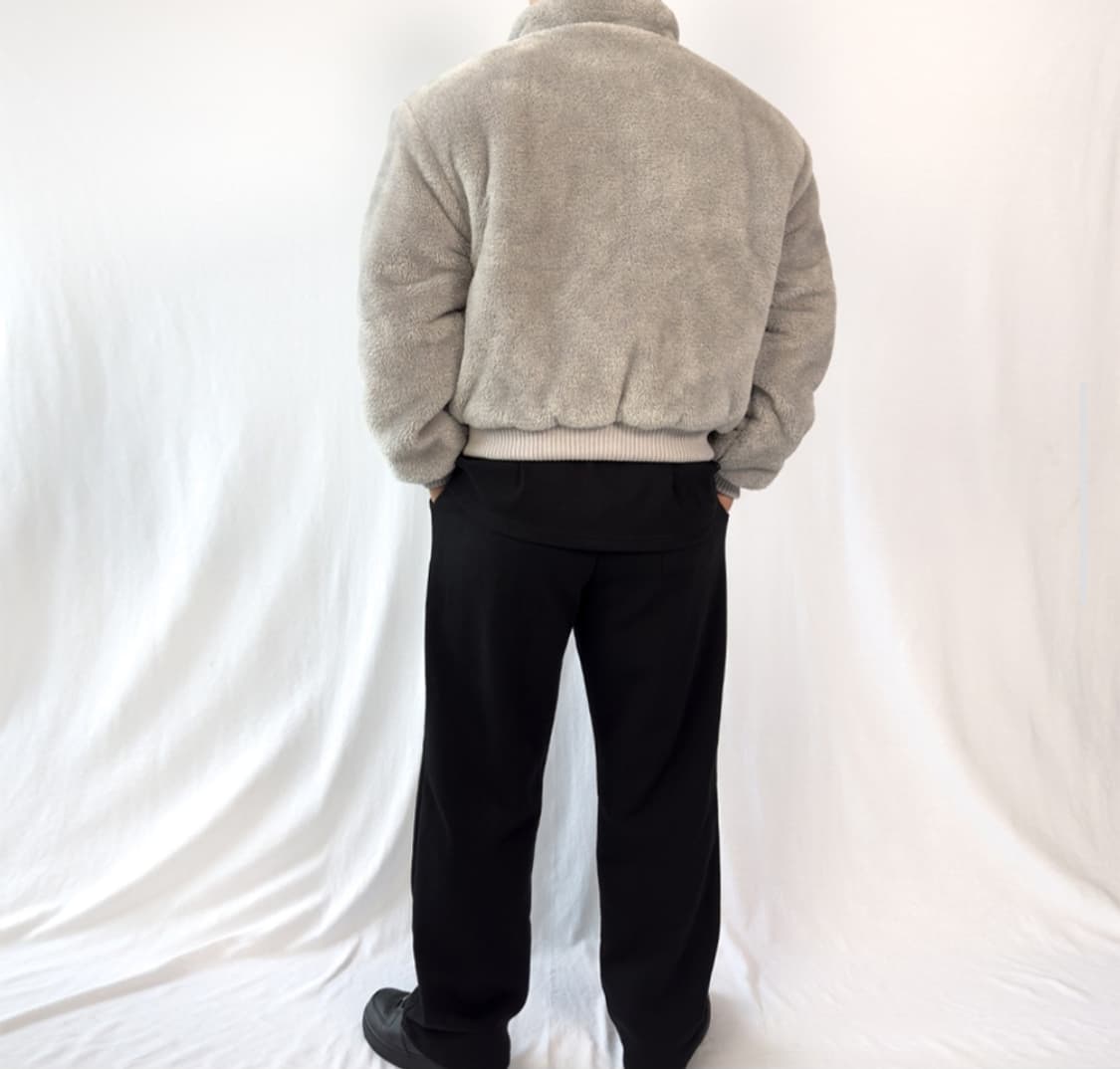 PACIENCIA 와이드숄더 후리스 숏 패딩 L 상품이미지3