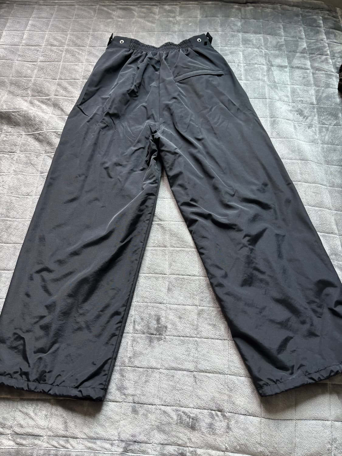 IEY 커버 집업 나일론팬츠 블랙 M 상품이미지3