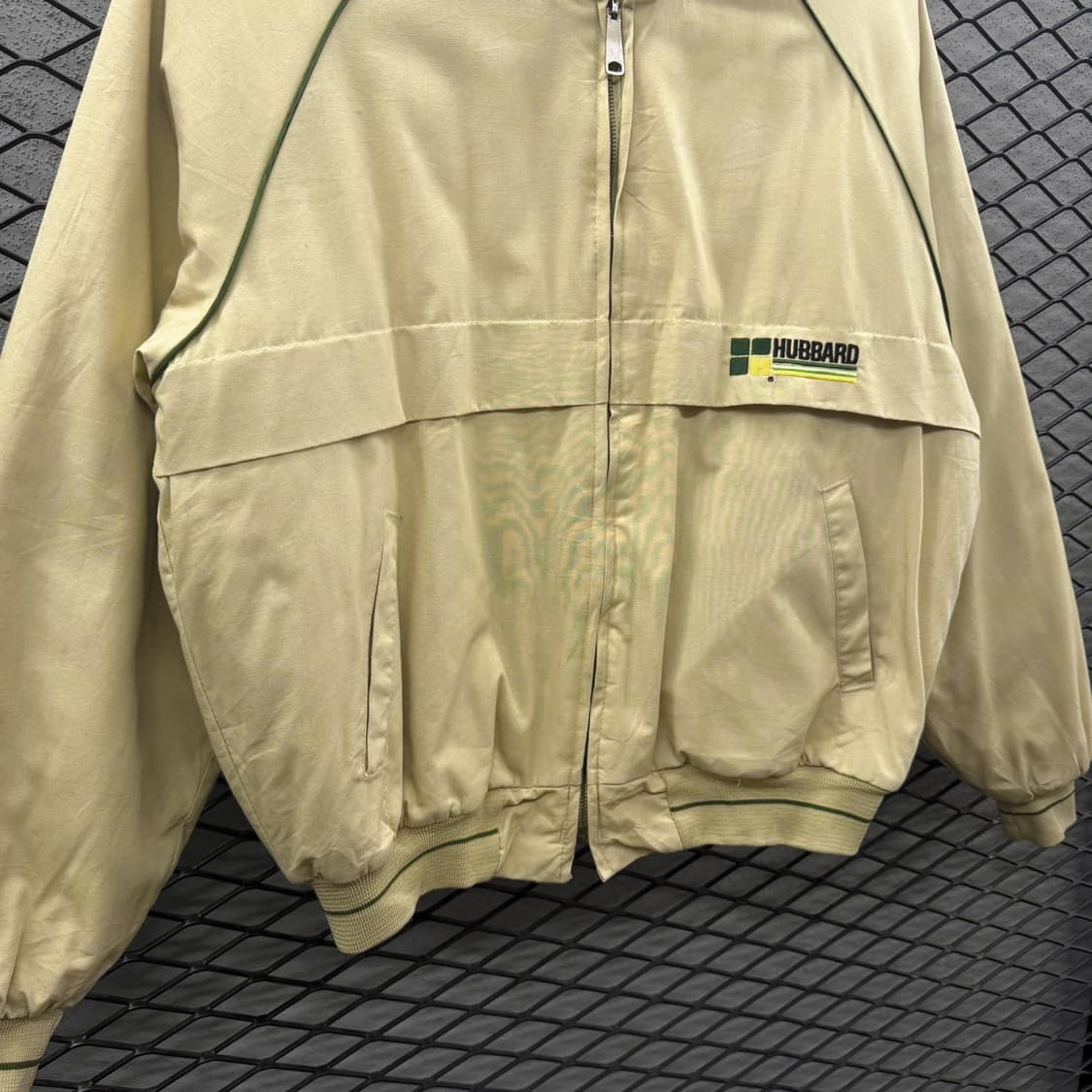 USA VINTAGE 워크 블루종자켓 패디드 톤온톤 파이핑 디테일 베이지 상품이미지5