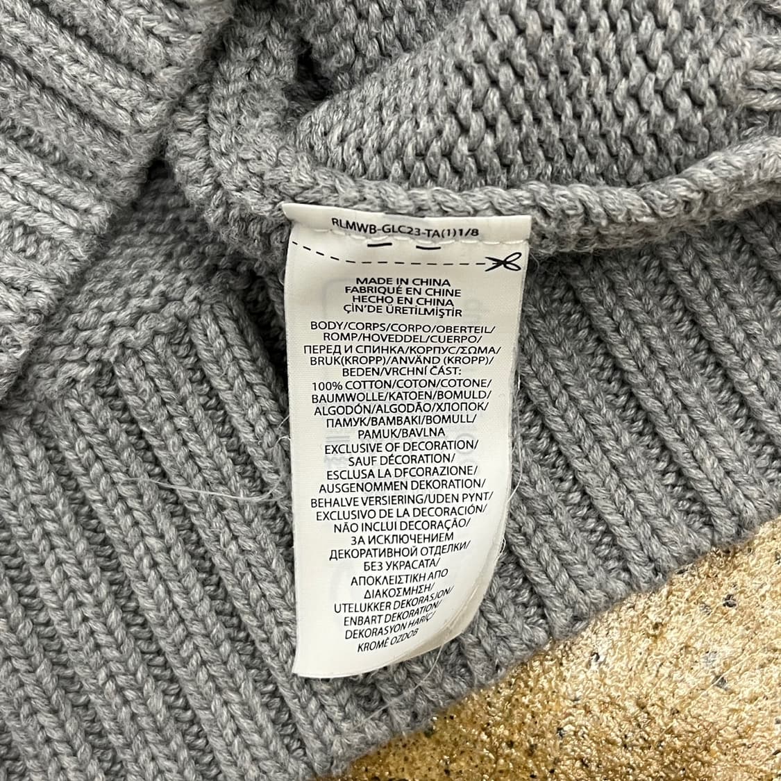 폴로 랄프로렌 쿨 그레이 성조기 니트  상품이미지6