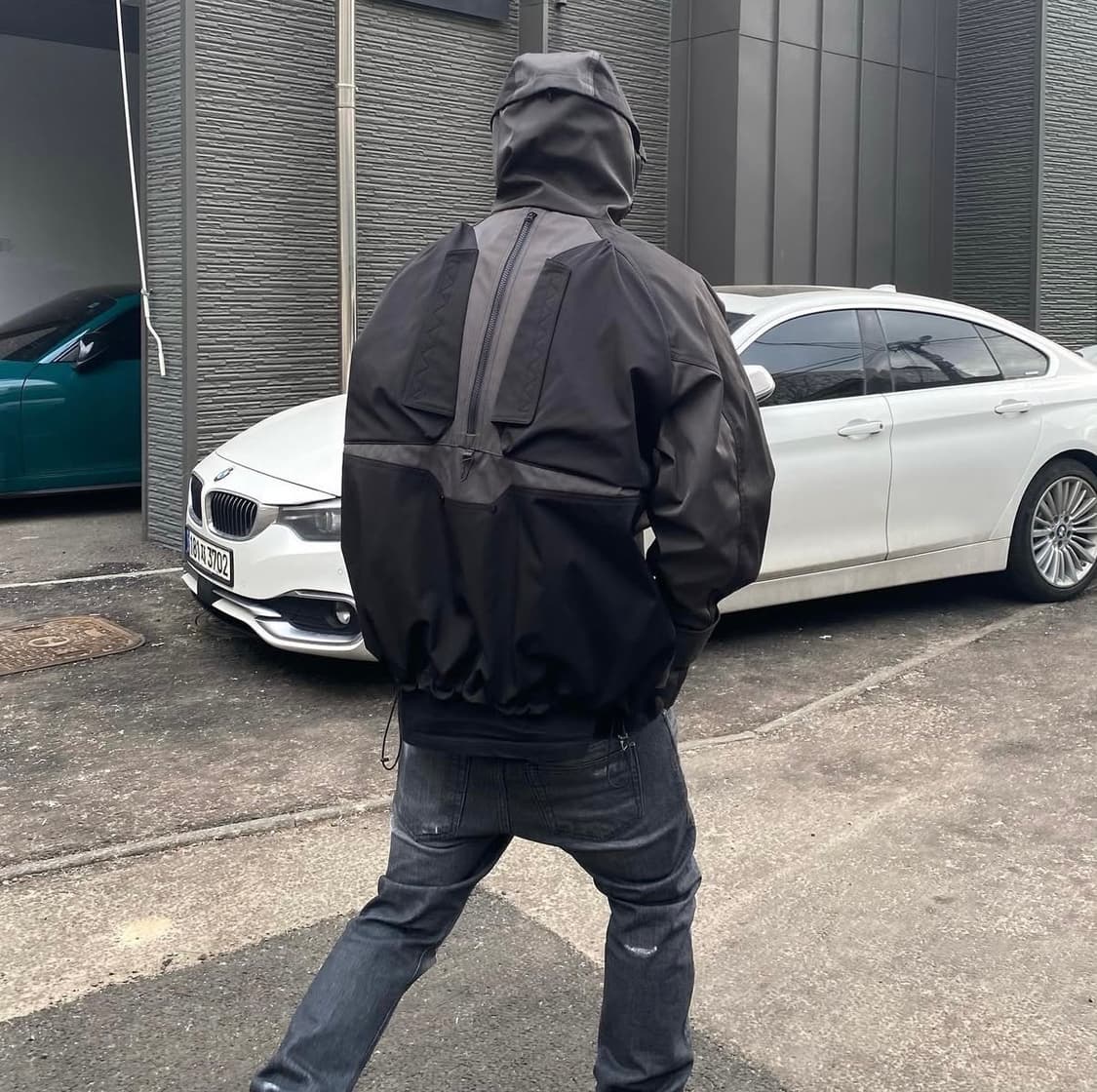 언더마이카 오크 더블 체스트 플랩 쉘파카 베티버 1size 상품이미지2