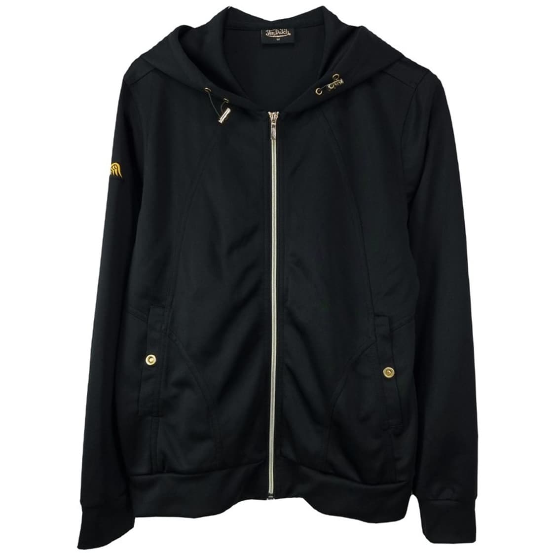 [본더치] Y2K 빈티지 비즈 로고 후드 집업 블랙 M19674 상품이미지2