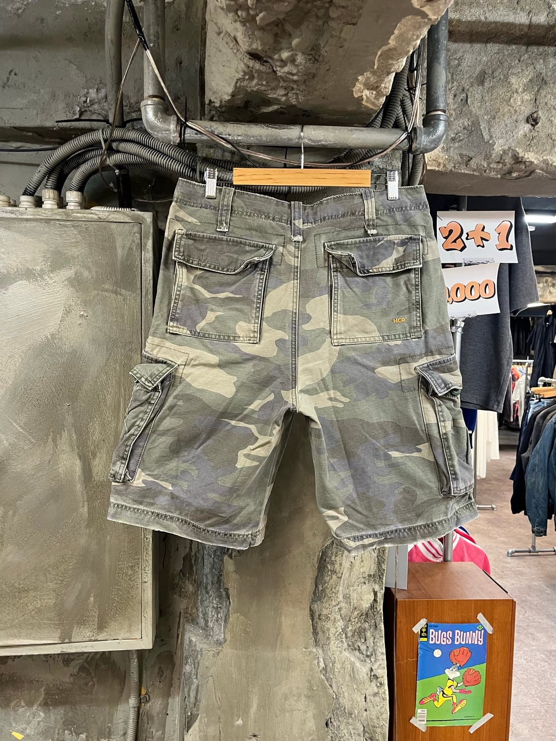 빈티지 HCO 카모 카고 하프 팬츠 32 #csz4142 상품이미지2