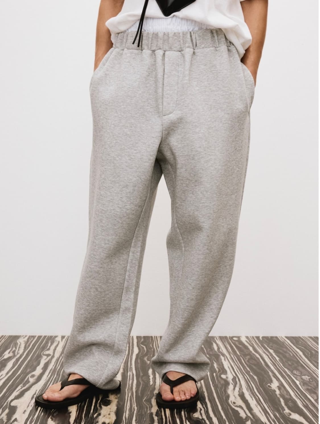 [OS] 렉토 와이드 밴딩 루즈핏 스웻팬츠 상품이미지1